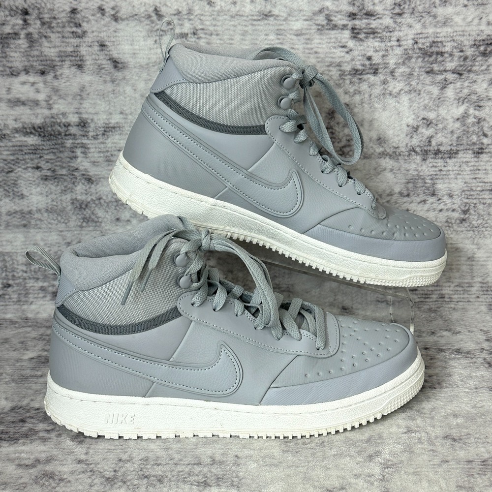 Nike Court Vision Mid Winter DR7882-001 Men's Wolf Grey Sneaker‎ Size 10.5